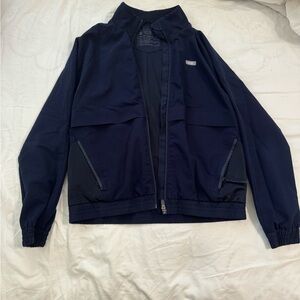 Figs navy Sydney scrub jacket
